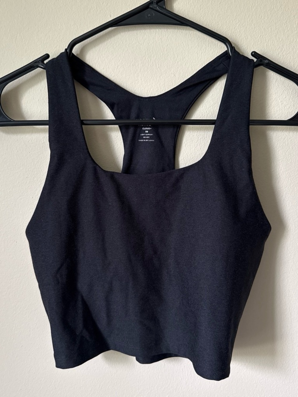 Old Navy Active Black Racerback Crop Tank